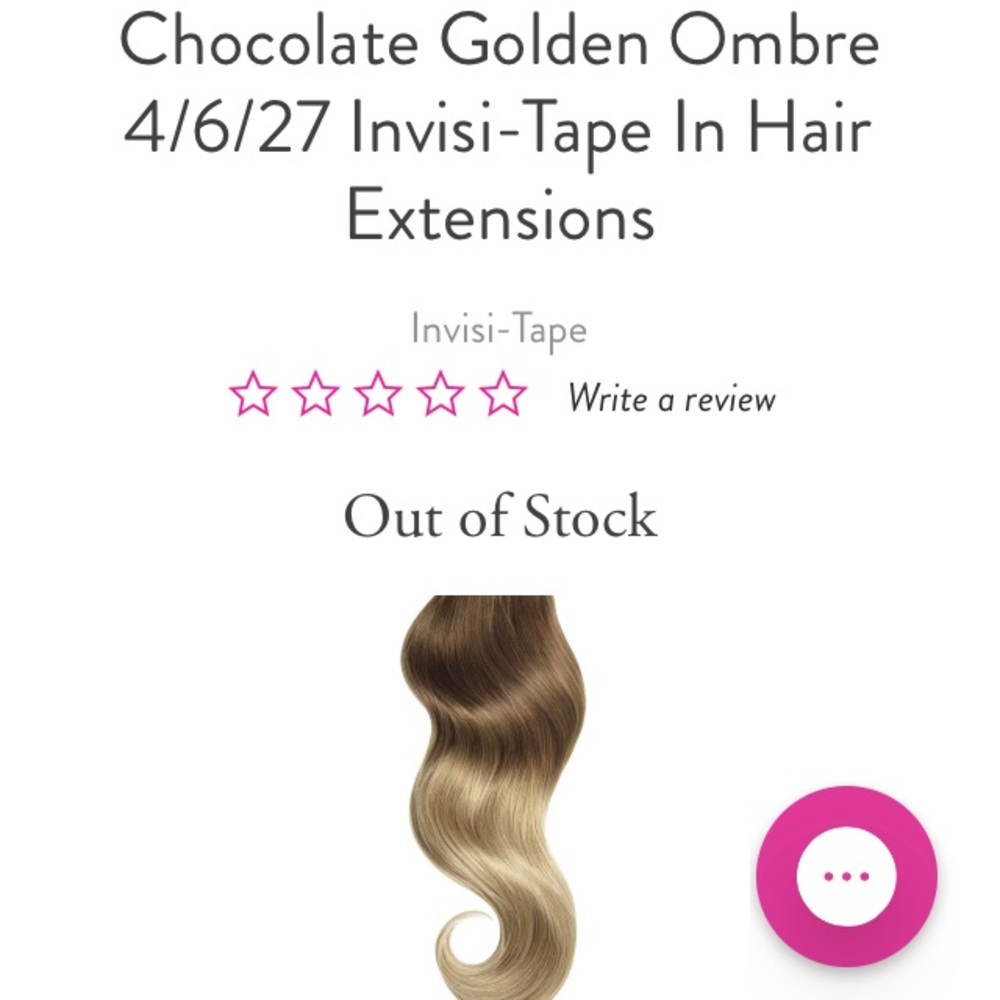 Glam Seamless Ombré tape-in hair extensions